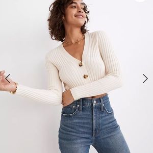 Madewell Brenville Crop Cardigan Sweater